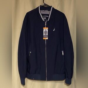 Nautica Men’s Bomber Jacket Water/Wind Resistant Active Stretch Men’s XXL NWT